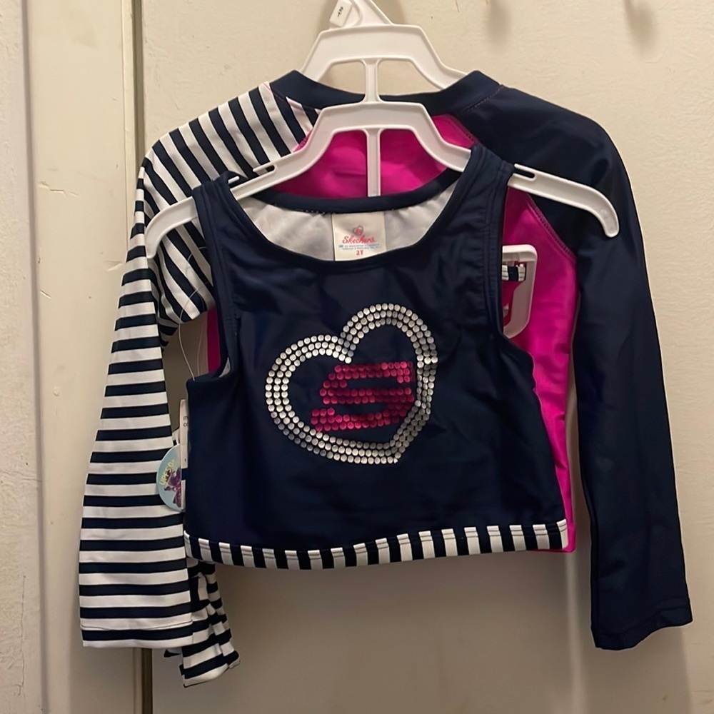 Skechers 4 piece bathing suit 2 t